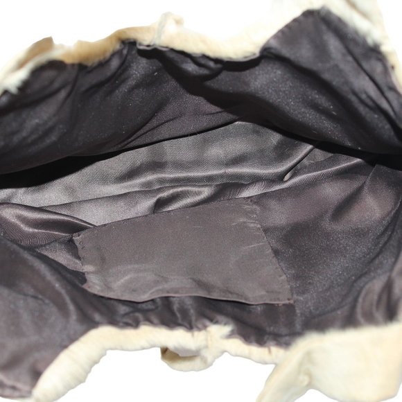 Handmade Cowhide Calf Hair Shoulder Lined Leather Embellished Purse Bag - Picture 12 of 14